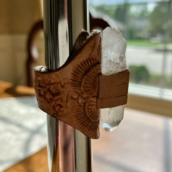 Buffalo Girl Druid ring with crystal quartz - Picture 4 of 6